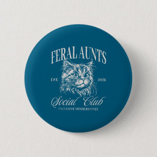 Macaron Rond 5 Cm Chemise Tante Sauvage Club Social Chat