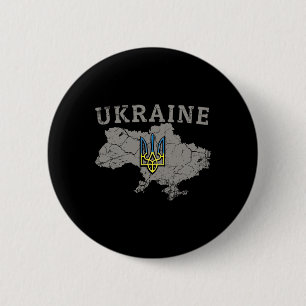 Macaron Rond 5 Cm Chemise Ukraine Zelensky Drapeau Ukrainien Trident