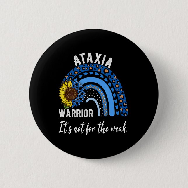 Macaron Rond 5 Cm Chemises Ataxia, T-shirts de sensibilisation T1 (Devant)