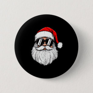 Macaron Rond 5 Cm Chemises de Noël Rétro Hommes Garçons Visage de Pè