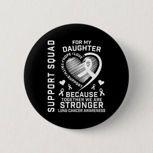 Macaron Rond 5 Cm Chemises de sensibilisation au cancer du poumon Fi