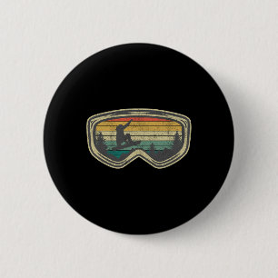 Macaron Rond 5 Cm Chemises de ski snowboard montagne neige et cadeau