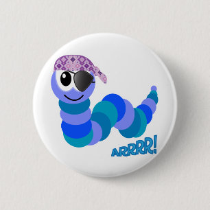 Macaron Rond 5 Cm Chenille pirate Goofkins mignonne