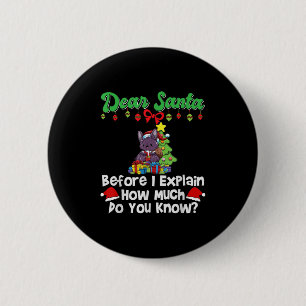 Macaron Rond 5 Cm Cher Père Noël Avant D'Expliquer Combien Vous Save