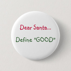 Macaron Rond 5 Cm Cher Père Noël… - bouton