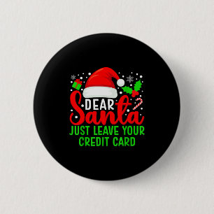 Macaron Rond 5 Cm Cher Père Noël Laissez Simplement Votre Carte De C