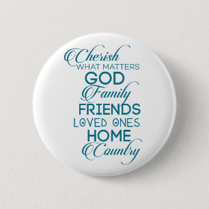 Macaron Rond 5 Cm Chercher ce qui compte Turquoise