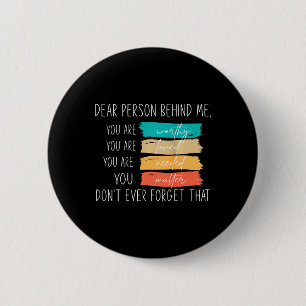 Macaron Rond 5 Cm Chère Personne Derrière Moi Vous Êtes Extraordinai