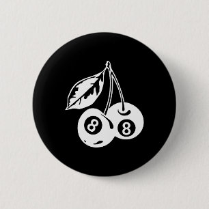Macaron Rond 5 Cm Cherry Billiards - Jeu de piscine élégant
