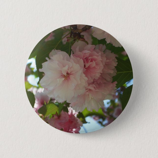 Macaron Rond 5 Cm Cherry Tree I Spring Floral (Devant)