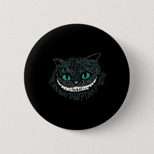 Macaron Rond 5 Cm Cheshire Alice Chat Étaient Tous Mis Ici Wonderlan
