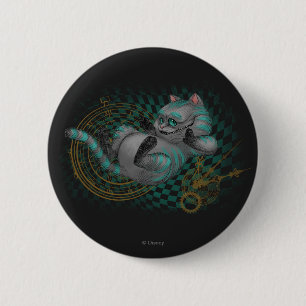 Macaron Rond 5 Cm Cheshire Cat Le temps est une poubelle'