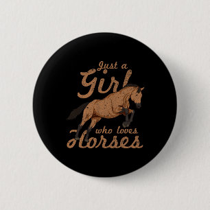 Macaron Rond 5 Cm Cheval équitation Amoureux des animaux Equestre fi