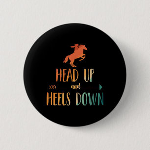 Macaron Rond 5 Cm Cheval Équitation Art Pour Femmes Filles Horseback