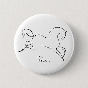 Macaron Rond 5 Cm Cheval sauvage Thunder_Cove