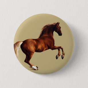 Macaron Rond 5 Cm Cheval Whistlejacket par George Stubbs