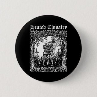 Macaron Rond 5 Cm Chevalerie Chauffée Rétro Chevaliers Médiévaux S'e