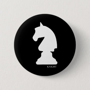 Macaron Rond 5 Cm Chevalier Chess Piece Group Costume Chess Club éch