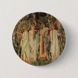 Macaron Rond 5 Cm Chevaliers médiévaux de la Table Ronde
