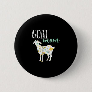Macaron Rond 5 Cm Chèvre Maman Florale Animaux de compagnie Propriét