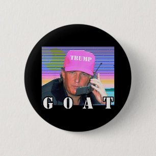 Macaron Rond 5 Cm Chèvre Républicain Conservateur Trump 2024 drôle