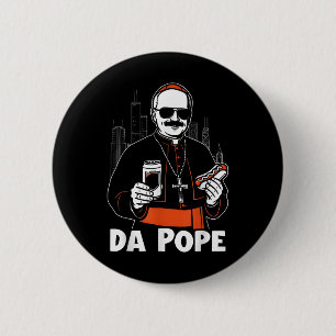 Macaron Rond 5 Cm Chicago Pape Leo Xiv Da Pope Mème Drôle