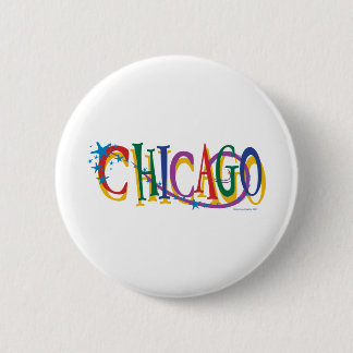 Macaron Rond 5 Cm Chicago Stars