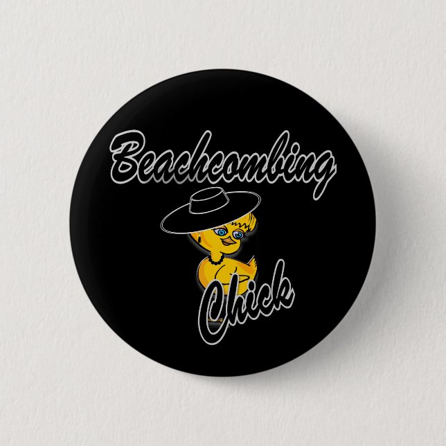 Macaron Rond 5 Cm Chick Beachcombing #4 (Devant)
