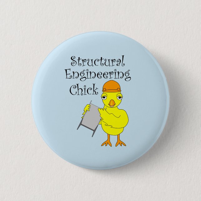 Macaron Rond 5 Cm Chick d'ingénierie structurelle (Devant)