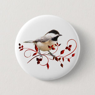 Macaron Rond 5 Cm Chickadee