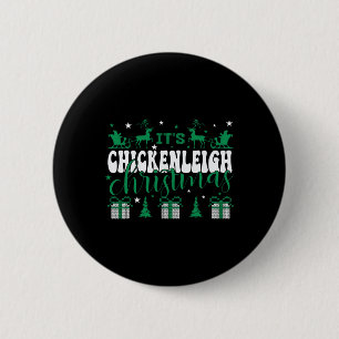 Macaron Rond 5 Cm Chickenleigh C'est Noël Tee Xmas Matching Fami
