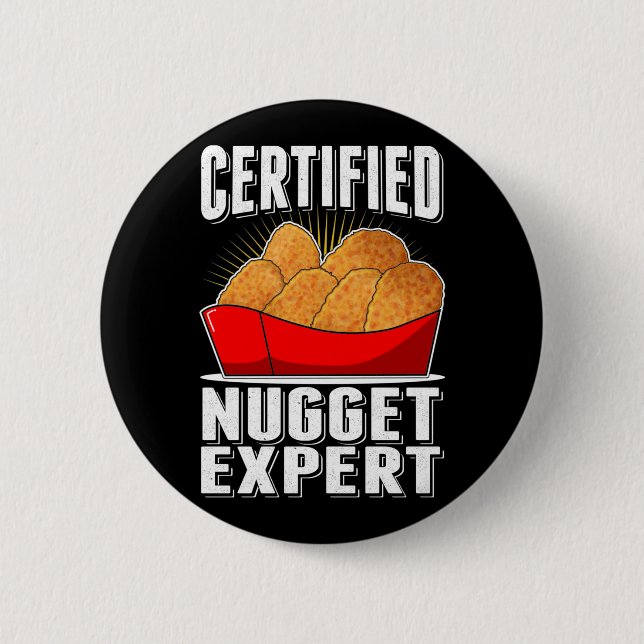 Macaron Rond 5 Cm Chicket Nugget Expert Nug Life (Devant)
