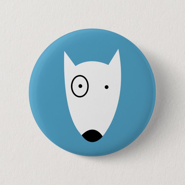 Macaron Rond 5 Cm Chien (Devant)