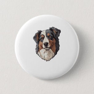 Macaron Rond 5 Cm Chien berger australien