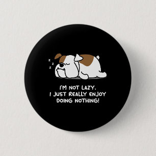 Macaron Rond 5 Cm Chien de chien roux anglais Bulldog