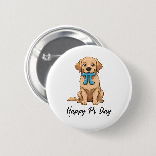 Macaron Rond 5 Cm Chien De Jour Personnalisé Avec Symbole Pi   Joyeu