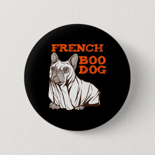 Macaron Rond 5 Cm Chien d'Halloween Amusant Costume d'Halloween Boom