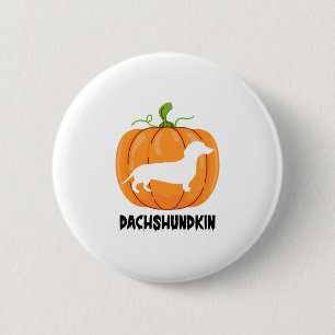 Macaron Rond 5 Cm Chien d'Halloween Dachshund