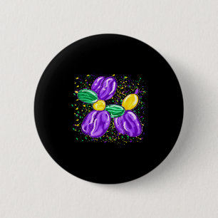 Macaron Rond 5 Cm Chien en ballon de Mardi Gras Costume Perles Homme