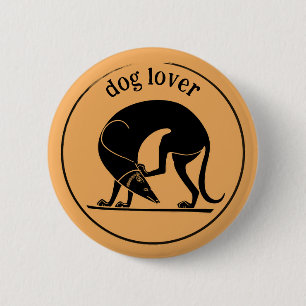 Macaron Rond 5 Cm Chien grec ancien (peintre Euergides)