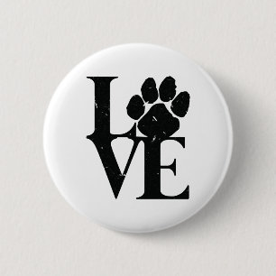 Macaron Rond 5 Cm Chiens Aiment Chiens