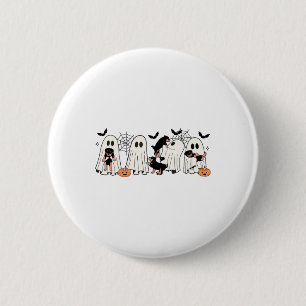 Macaron Rond 5 Cm Chiens Fantômes Amoureux de les chiens Hommes Femm
