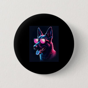 Macaron Rond 5 Cm Chiens Malinois belges T-shirt Malinois