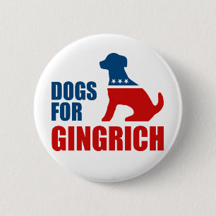 MACARON ROND 5 CM CHIENS POUR GINGRICH