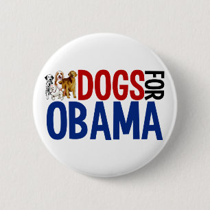 Macaron Rond 5 Cm Chiens pour Obama