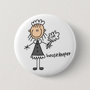 Macaron Rond 5 Cm Chiffre bouton de bâton de femme de charge
