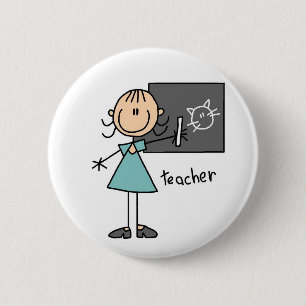 Macaron Rond 5 Cm Chiffre bouton de bâton de professeur