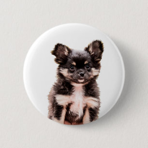 Macaron Rond 5 Cm Chihuahua Chien chiot
