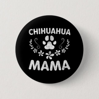 Macaron Rond 5 Cm Chihuahua Mama
