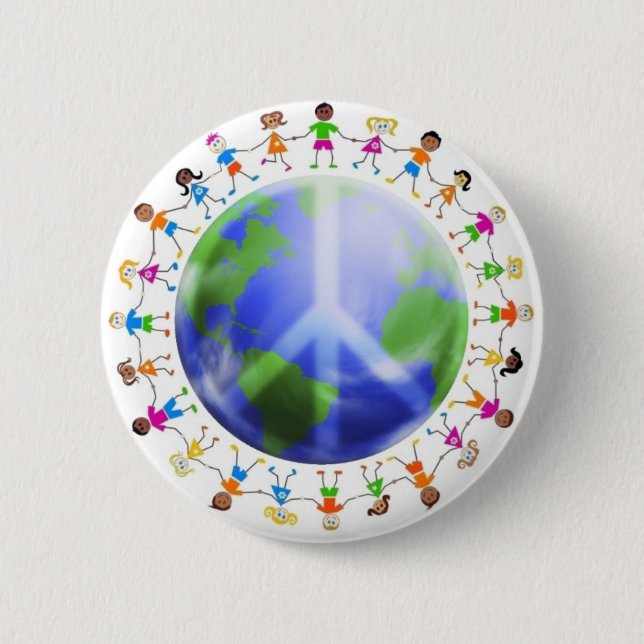 Macaron Rond 5 Cm children%20peace%20world%20sm (Devant)